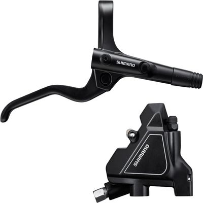 Shimano Altus BL-MT201/BR-UR300 Disc Brake and Lever - Rear, Hydraulic, Flat Mount, Resin Pads, Black