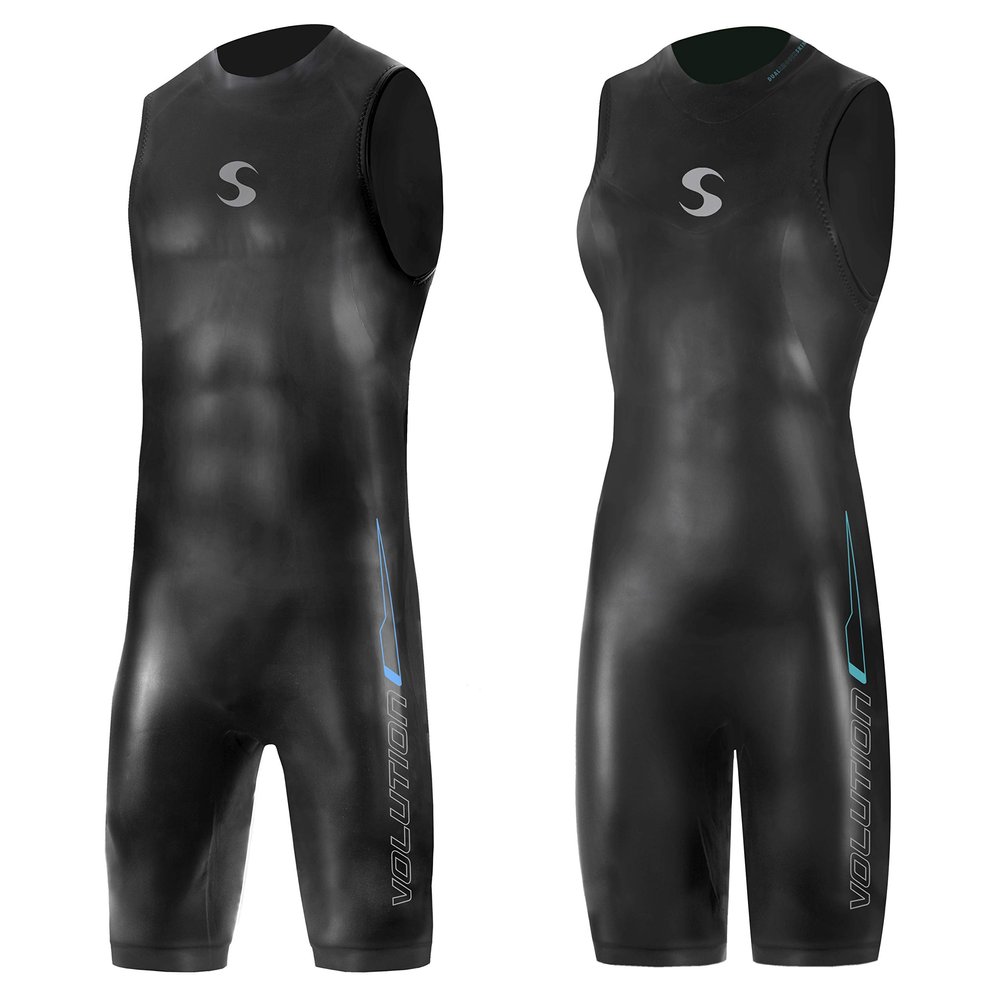 Synergy Triathlon Wetsuit 3/2mm - Volution Sleeveless Quick John Smoothskin Neoprene for Open Water Swimming (Women, Women's P1)