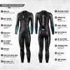 Synergy Triathlon Wetsuit 3/2mm - Volution Full Sleeve Smoothskin Neoprene for Open Water Swimming (Women, Women's WX) view 3
