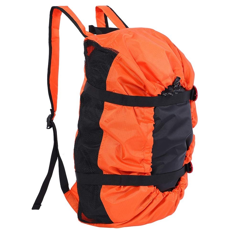 Alomejor Rock Climbing Bag Foldable Water proof Rock Climbing Bag Mountaineering Shoulder Backpack for Outdoor Camping Hiking(24 * 22 * 5cm Orange)