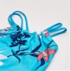 Kanu Surf Girls' Little Paige Floral Halter Top Beach Sport 1-Piece Swimsuit, Aqua, 4 view 3