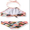 Kanu Surf Girls' Big Ruby Chevron Halter Bikini Beach Sport 2-Piece Swimsuit, Multi, 7 view 2