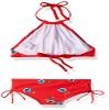 Kanu Surf Toddler Girl's Morgan Ruffle Halter Bikini 2-Piece Swimsuit, Pink, 2T, Morgan Red Floral, 4T view 2