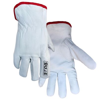 Golden Stag Mens Winter Gloves- 725WF Large WINTER LINED with Fleece Work Gloves Hunting Gear Women Leather Log Splitting Cold Weather