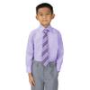 Spring Notion Big Boys' Cotton Blend Dress Shirt and Tie Set 12M Lilac view 2