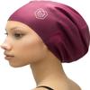 SOUL CAP - Large Swimming Cap for Long Hair - Designed for Long Hair, Dreadlocks, Weaves, Hair Extensions, Braids, Curls & Afros - Women & Men - Silicone (Burgundy, XXL) view 1