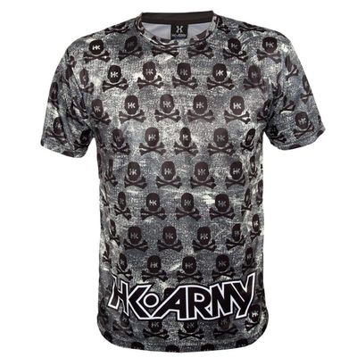 HK Army Dri Fit T-Shirt - All Over - Denim Skulls - Small