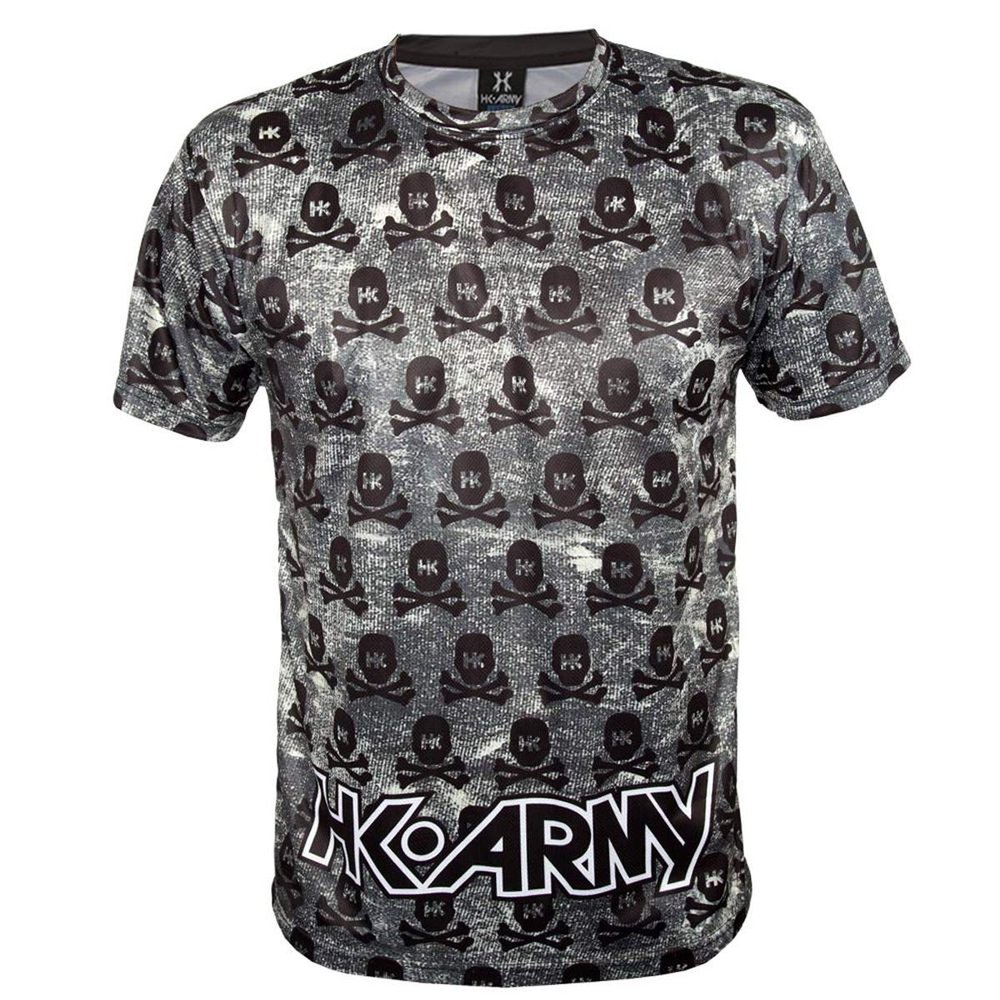HK Army Dri Fit T-Shirt - All Over - Denim Skulls - Small