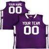 Custom Basketball Jersey Old School Style Purple and White Adult X-Large view 1