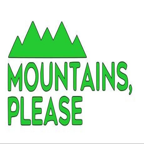 2 Pack - Mountains Please - Decal Vinyl Sticker Graphics for Car Truck SUV Van Wall Window Laptop (Green, 5.5" X 2.4")