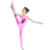 YOOJIA Kids Girls Sleeveless Shiny Mettalic Unitard Jumpsuit Ballet Dance Gymnasitc Leotard Full Length Bodysuit Pink 3-4 Years view 4