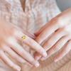 PAVOI Crystal 14K Rose Gold Plated Birthstone Rings | Rose Gold Rings for Women | Citrine Ring view 2
