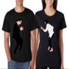 ALLNTRENDS Couple T Shirt Pulp Dance Valentine's Day Matching Gift Classic Tops (Womens L Mens 2XL, Black) view 1