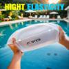 CRG Silicone Swimming Cap, UV Protection Anti Fog Adult Adjustable Swimming Swim Goggles Set for Man, Women, Adult (White 890BR) view 4