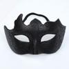Seglorwy Masquerade Mask for Men Vintage Venetian Mardi Gras Halloween Christmas Party Masks (Black) view 3