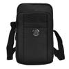 Bundle: Sports Travel EDC Tactical Pouch (Black) with Tempered Glass Screen Protector for Samsung Galaxy S9 - Includes Detachable Shoulder Strap, Belt Loop, & Carabiner Clip view 2