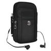 Bundle: Sports Travel EDC Tactical Pouch (Black) with Tempered Glass Screen Protector for Samsung Galaxy S9 - Includes Detachable Shoulder Strap, Belt Loop, & Carabiner Clip view 4