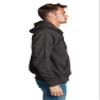 Zeratova Zip Up Hoodie Men, Full Zipper Long Sleave Hooded Sweatshirt Fleece Jacket Men, Winter Warm Pullover with Kangaroo Pocket Charcoal Black, Small view 3