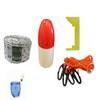 KUFA Sports Crab Trap Accessories Combo, 5/16" x100' Non-Lead Rope, 11" R/W Float, Caliper, Harness & Bait Bag (CAM-1) view 1