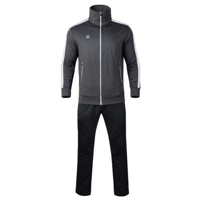 MOOTO Taekwondo Evan Training Set(Jacket+Pants) Korea TKD MMA Martial Arts Kick Boxing Team Uniform (5) Darkgray & Black(White Line), 170(Height: 170~179 cm)(66.5~70.5 inch)