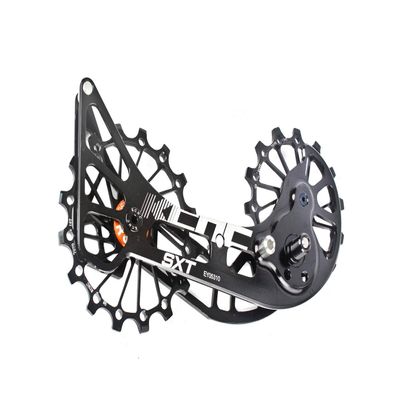 KCNC SXT Mountain eBike Bicycle Bike Oversized Pulley Rear Derailleur Cage OSPW for Shimano Deore XTR XT SLX M9000 M9050 M8000 M8050 M7000 11 Speed use(Black)