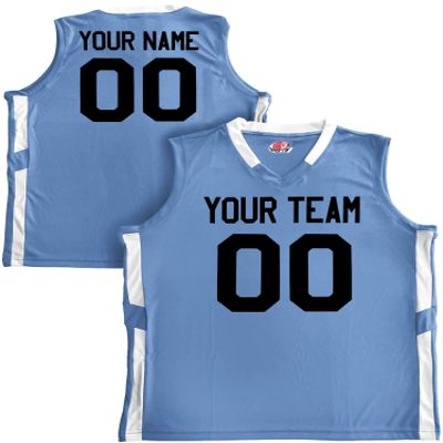 Custom Basketball Short Old School Style Light Blue and White Adult Small