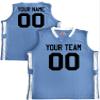 Custom Basketball Short Old School Style Light Blue and White Adult Small view 1