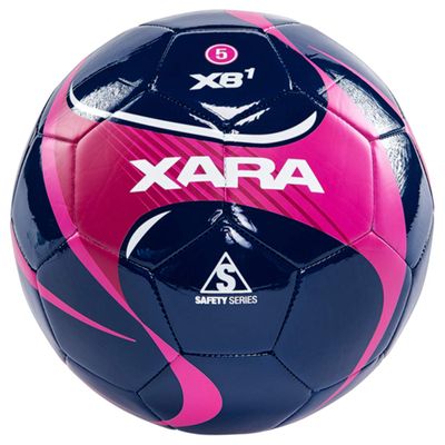 Xara XB1 v5 Soccer Ball (Navy/Pink, Size 3)