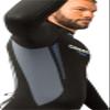 Cressi Fast 7 mm Monopiece Wetsuits, Black/Blue, 7 mm, 3XL view 4