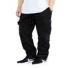 AIRNINE Men's Fleece Cargo Sweatpants Heavyweight M-5XL (Black, 4X-Large) view 1