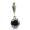 skyjewels Certified 5.00 Ct Round Black Diamond Solitaire Sterling Silver Pendant Gift for Birthday, Anniversary, Wedding view 1