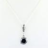 skyjewels Certified 5.00 Ct Round Black Diamond Solitaire Sterling Silver Pendant Gift for Birthday, Anniversary, Wedding view 2