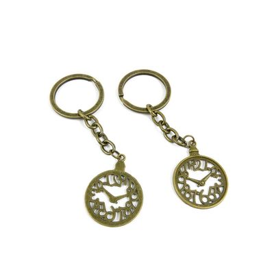 5 Items Keychain Keyring Key Tags Chains Rings Jewelry Bag Charms B0DZ1 Pocket Watch
