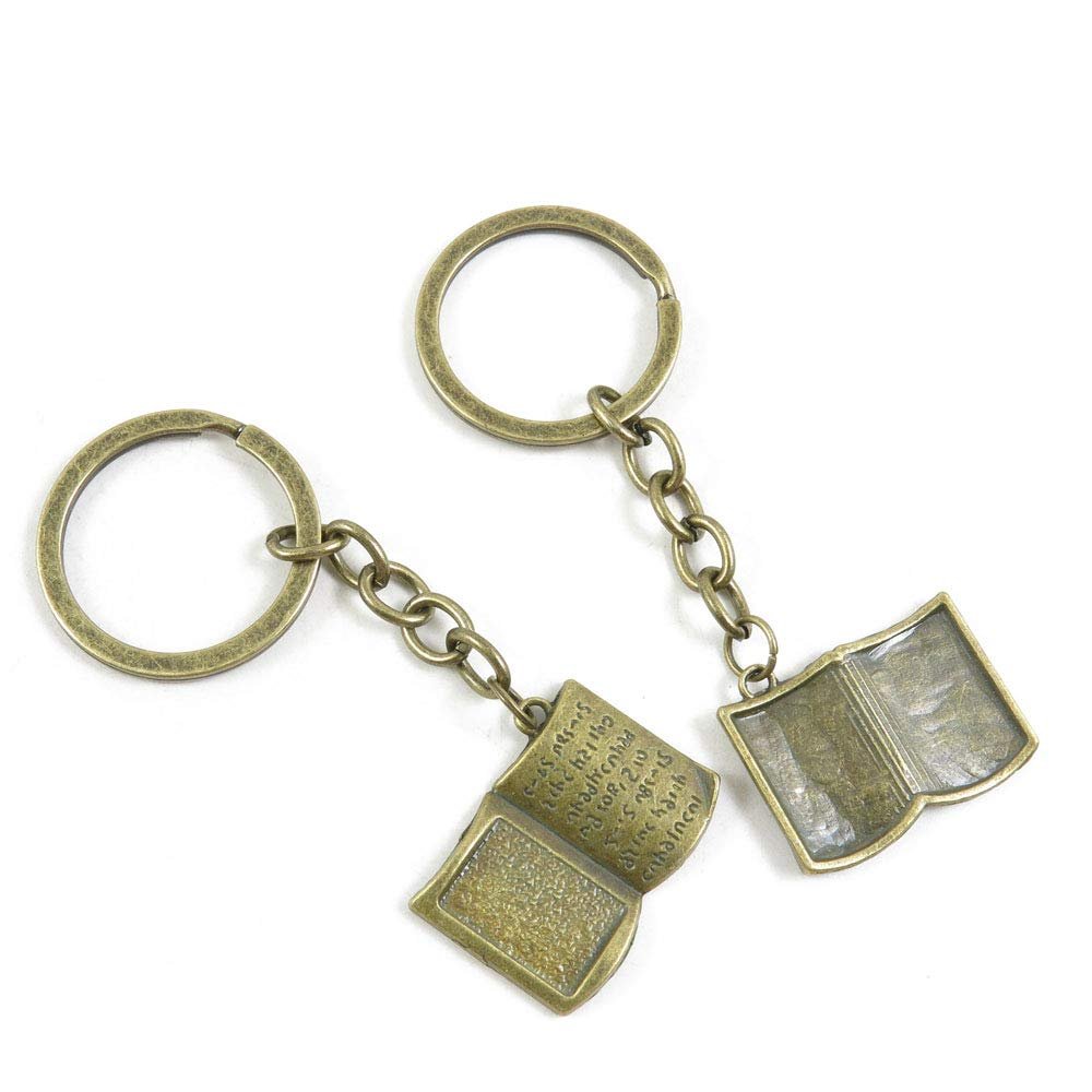 1 Items Keychain Keyring Key Tags Chains Rings Jewelry Bag Charms D1XV4 Bible Book