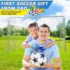 Jalunth Soccer Goalkeeper Goalie Gloves Kids Youth Goal Keeper Field Player Glove Boys Girls Ages 7-8 Years Old Anti-Slip Latex Palm Soft Pu Hand Back Orange Size 6 view 3