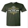 Because I'm The DM That's Why RPG Game Master Funny Parody DT Adult T-Shirt Tee (XX Large, Forest Green) view 1