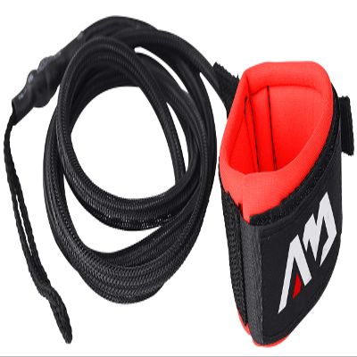 Aqua Marina Paddle Board Standard Safety Leash, 8-Feet Length x 5 mm Diameter, Black/Red