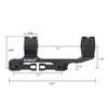 ohhunt Scope Mount 1 inch 30mm Picatinny Scope Mounts Rings QD Quick Release with Scope Level view 4