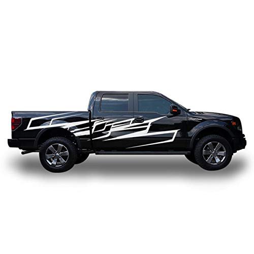 Decal Sticker Vinyl Racing Stripes wrap Compatible with Ford F150 Crew Cab 2014 - Present