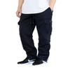 AIRNINE Men's Fleece Cargo Sweatpants Heavyweight M-5XL (Navy, Large) view 1