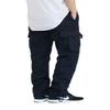 AIRNINE Men's Fleece Cargo Sweatpants Heavyweight M-5XL (Navy, Large) view 2