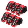 DONQL Fishing Belt, Fishing Rod Ties, Stretchy Rod Straps 25CM, Wraps Strap Holder Fish Pole Belt Elastic Casting Rods Holder Strap Belt Fish Gear Spinning Fly (Red) view 1