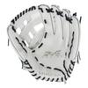 Miken | PRO SERIES Slowpitch Softball Glove | 14" | White / Blue Laces | RHT view 2