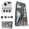 Premium Pool Cue Repair Tip Kit-1 Tip Clamp, 2 Cue Tip Shaper, 6 Soft, Medium, and Hard Cue Tips view 1
