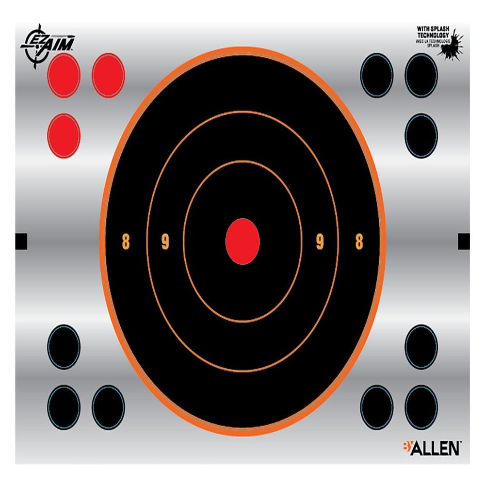 Allen Company Unisex-Adult Ez Aim 5.8 Inch Reflective Bullseye Target, 8 Per Pack 15230, Multicolor, One Size