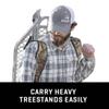 Allen Company Heavy Duty Tree Stand Carry Straps - Mossy Oak Break-up Country, Camo, One Size, 24 1/2" 7 1/2" x 3/4" view 4