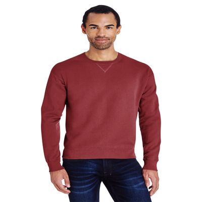 ComfortWash by Hanes Unisex 7.2 oz., 80/20 Crew Sweatshirt S CAYENNE