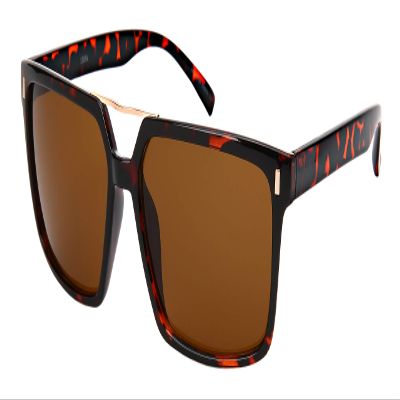 Edge I-Wear Square Sunglasses Women Men Geometric Sunglasses Tinted Lens 1305A-SD-4(DEMI+G.sd2)