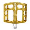NC-17 Sudpin IV XL TNT Aluminium Platform Pedals / Mountain Bike Pedal / BMX Pedal / Flat Height 17.7 mm / Fail Safe System / Precision Bearing + Cr-Mo Axle / Includes Replacement Pins, Gold, XL view 3