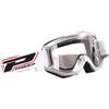 Pro Grip 3201 Raceline MX Goggles w/Clear Lens Silver view 1